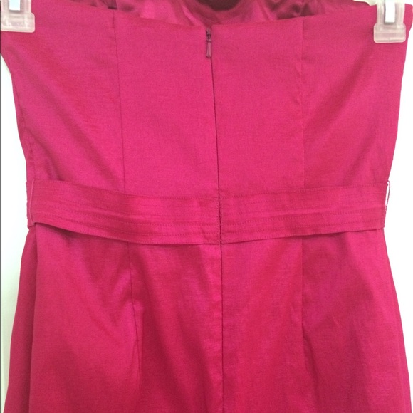 Cache Strapless Fuchsia Dress - Picture 7 of 8